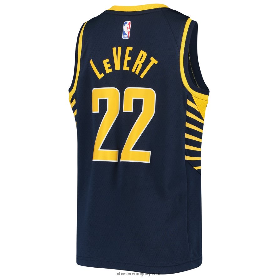 Camiseta Indiana Pacers Caris Levert Nike Swingman Azul Marino 6L080N18322 NBA