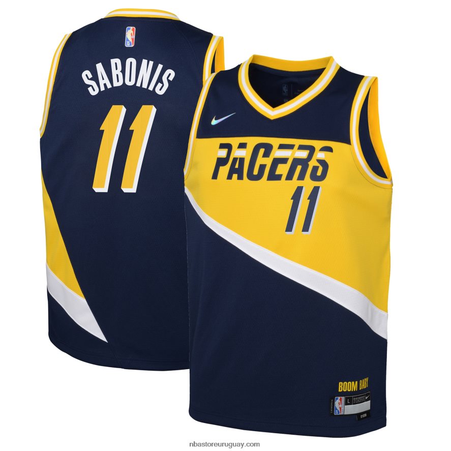 camiseta de los indiana pacers domantas sabonis nike swingman azul marino 6L080N18559 NBA