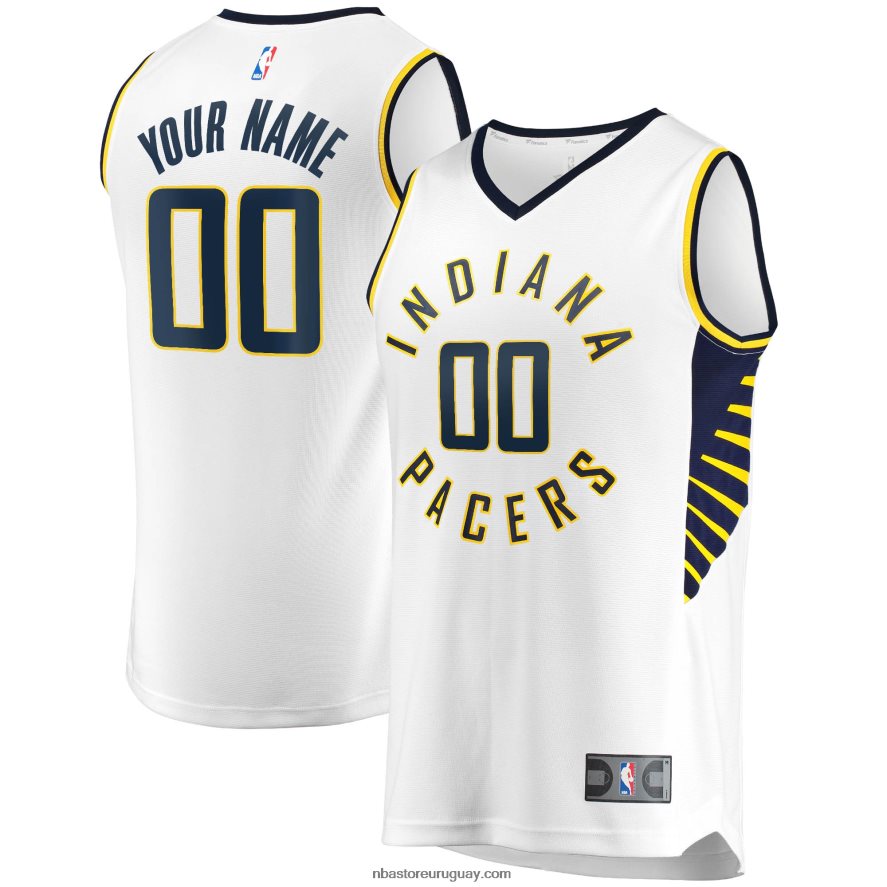 réplica personalizada de la camiseta blanca de indiana pacers fast break 6L080N16997 NBA