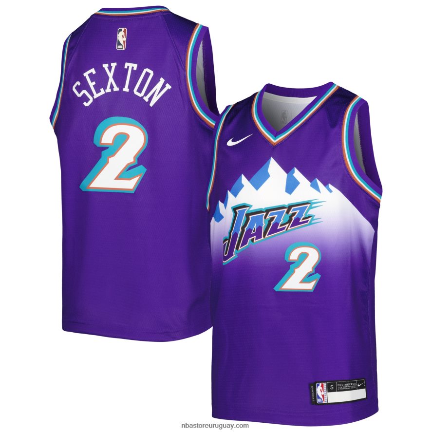 camiseta collin sexton utah jazz púrpura swingman nike 6L080N17296 NBA