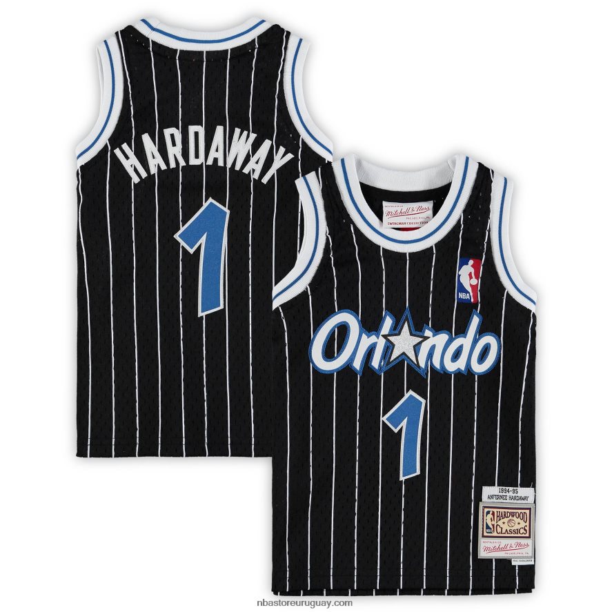 orlando magic penny hardaway black hardwood classics playera de jugador retirado 6L080N16832 NBA