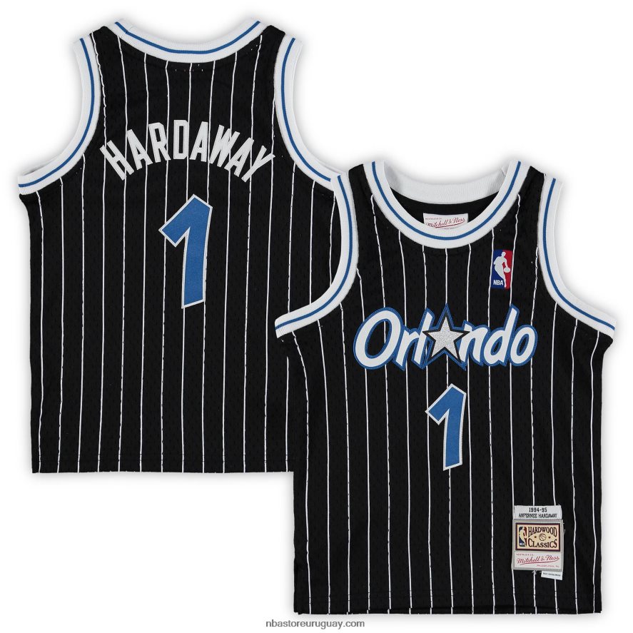 preescolar orlando magic penny hardaway negro 1994-1995 hardwood classics camiseta del equipo de retroceso 6L080N16837 NBA
