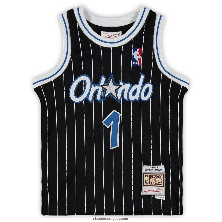 preescolar orlando magic penny hardaway negro 1994-1995 hardwood classics camiseta del equipo de retroceso 6L080N16837 NBA