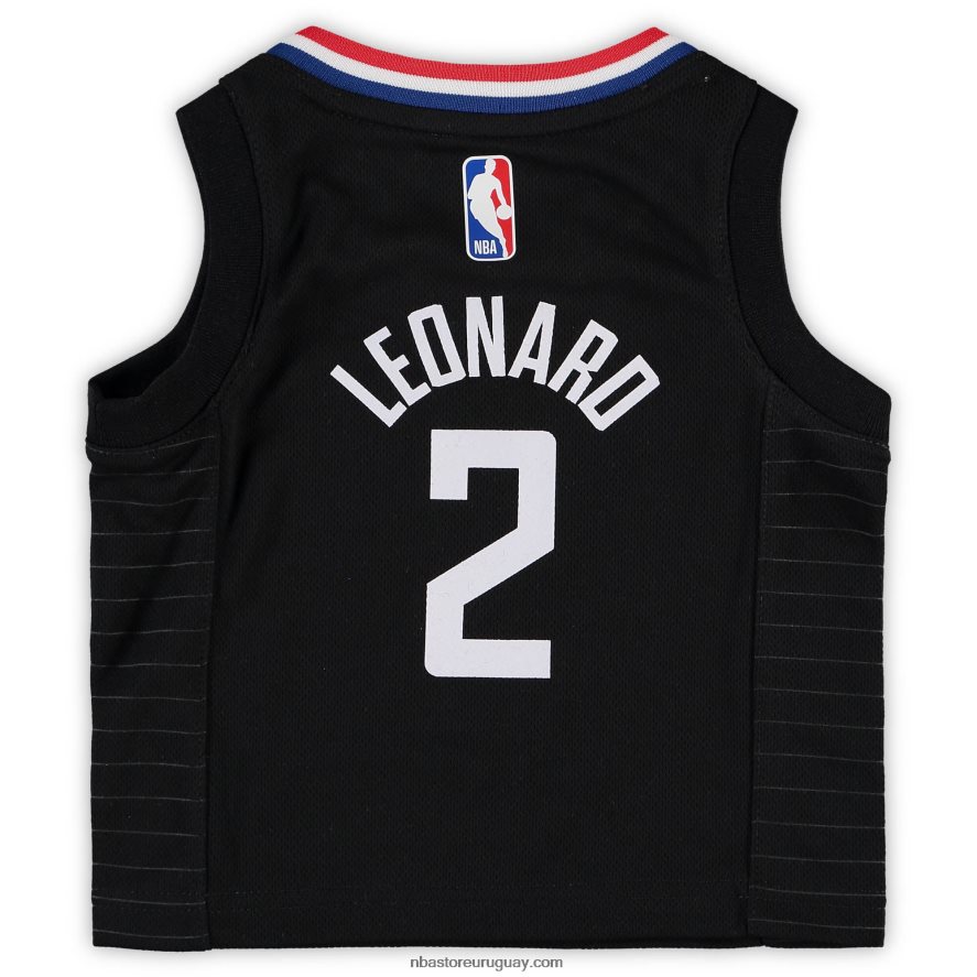 la clippers kawhi leonard jordan marca jersey negro 6L080N17152 NBA