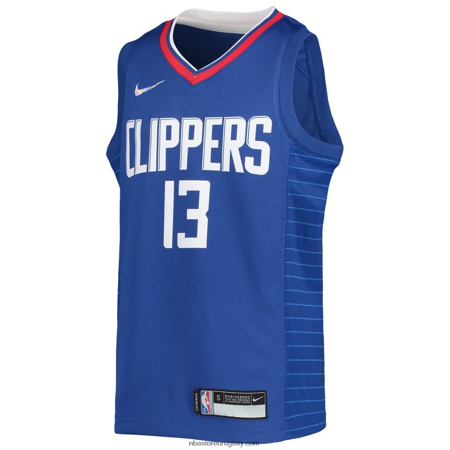 la clippers paul george nike royal diamante swingman jersey 6L080N18658 NBA