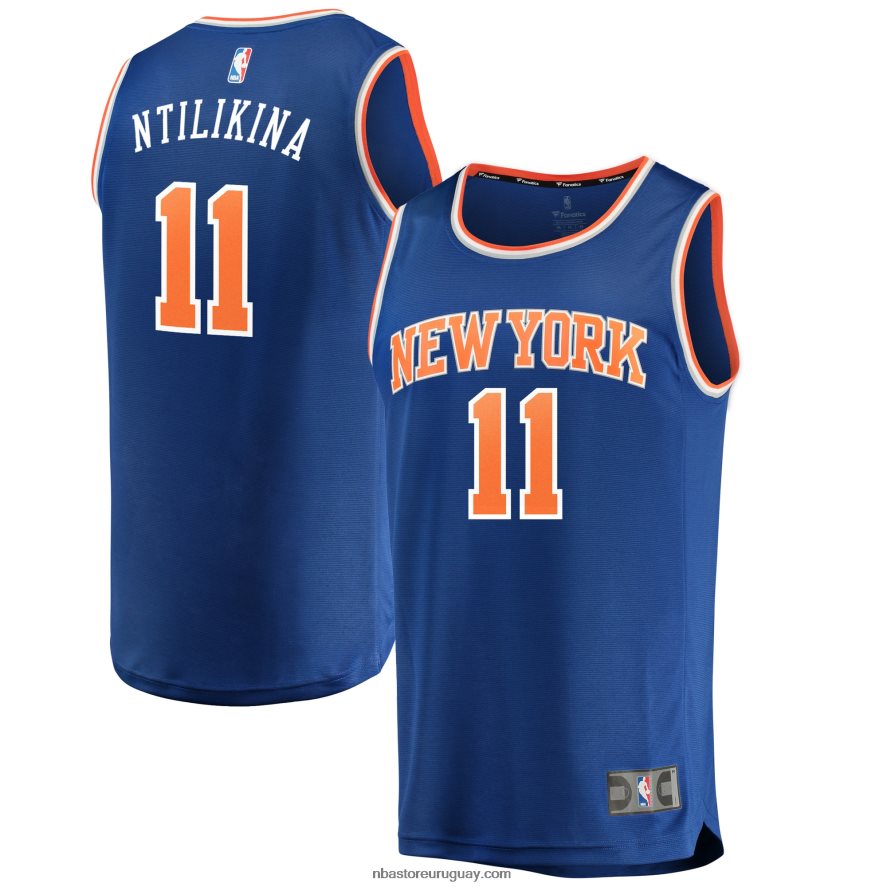 New York Knicks Frank Ntilikina Réplica de camiseta Royal Fast Break 6L080N17686 NBA