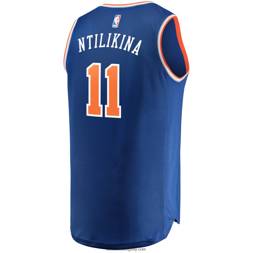 New York Knicks Frank Ntilikina Réplica de camiseta Royal Fast Break 6L080N17686 NBA
