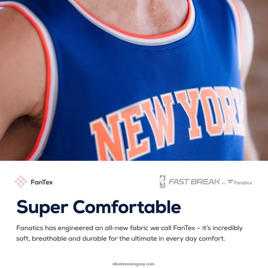 New York Knicks Frank Ntilikina Réplica de camiseta Royal Fast Break 6L080N17686 NBA