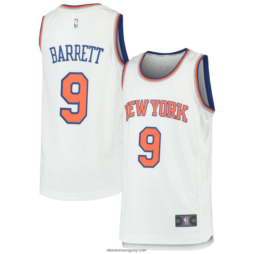 New York Knicks RJ Barrett White 2019 Draft Primera Ronda Pick Fast Break Réplica Jersey 6L080N17486 NBA