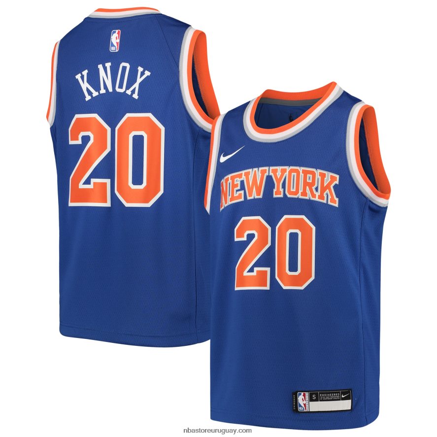 camiseta new york knicks kevin knox nike azul equipo swingman 6L080N19692 NBA
