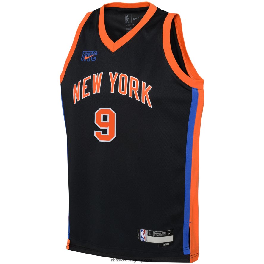 camiseta new york knicks rj barrett nike negro swingman 6L080N17388 NBA