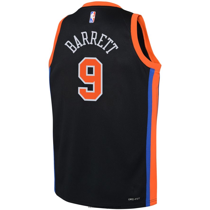 camiseta new york knicks rj barrett nike negro swingman 6L080N17388 NBA