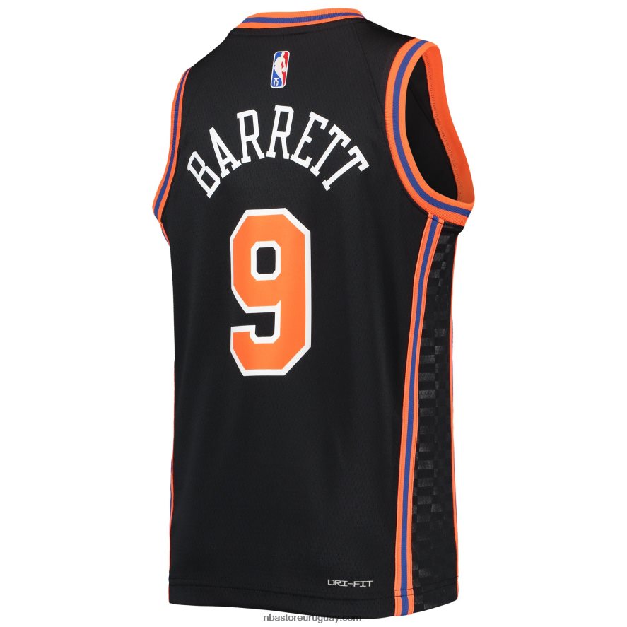 camiseta new york knicks rj barrett nike negro swingman 6L080N18200 NBA