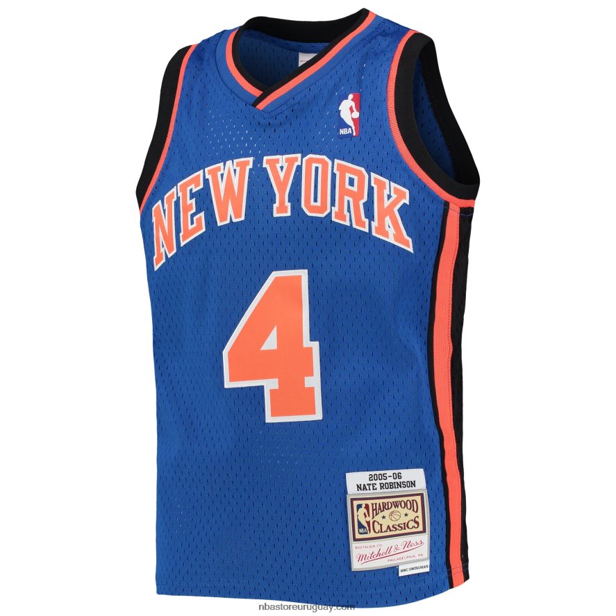 new york knicks nate robinson mitchell & ness blue hardwood classics jersey swingman 6L080N17833 NBA