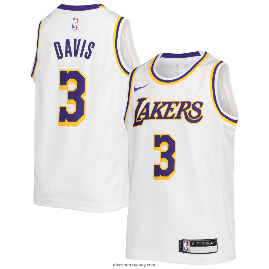 camiseta los angeles lakers anthony davis nike blanca swingman 6L080N17713 NBA