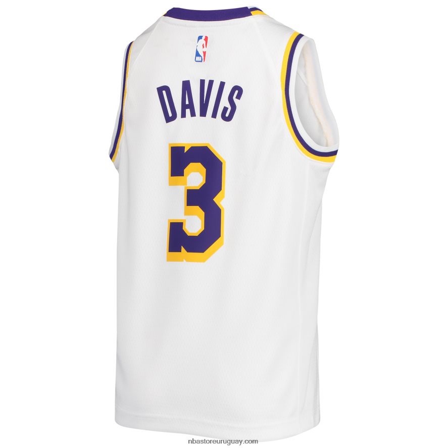 camiseta los angeles lakers anthony davis nike blanca swingman 6L080N17713 NBA