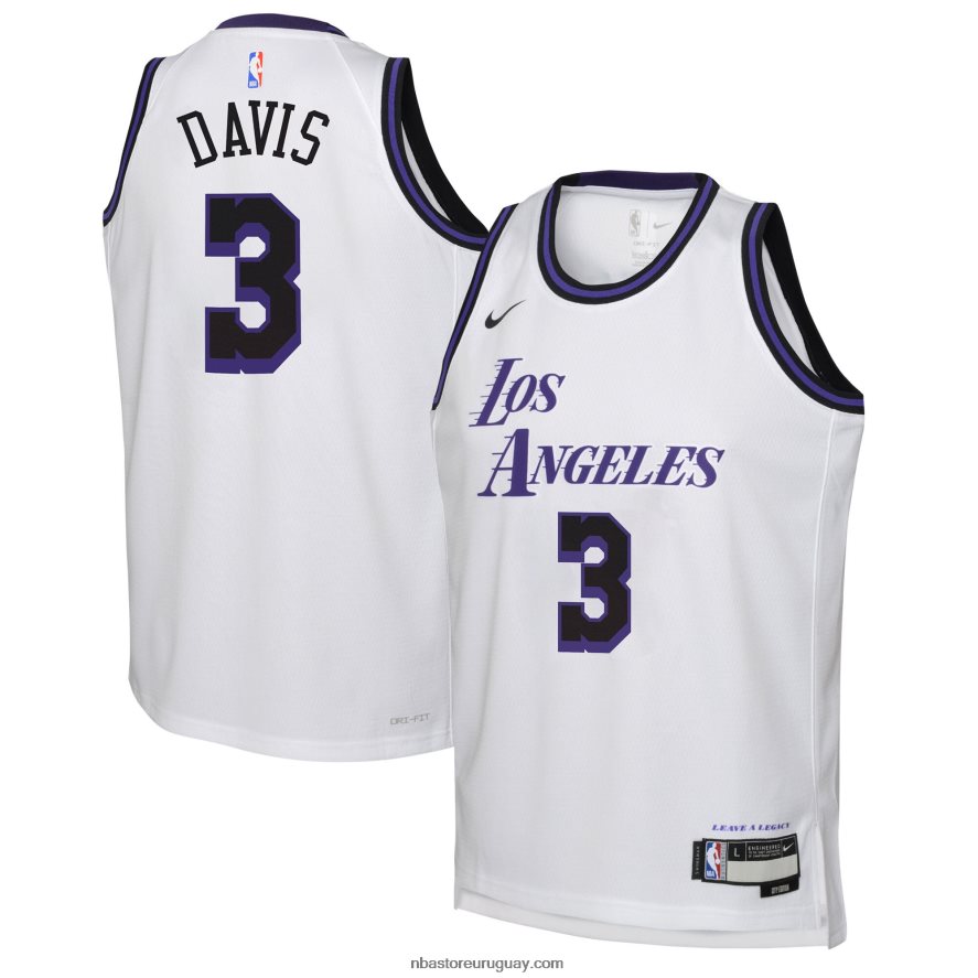 camiseta los angeles lakers anthony davis nike blanca swingman 6L080N18003 NBA