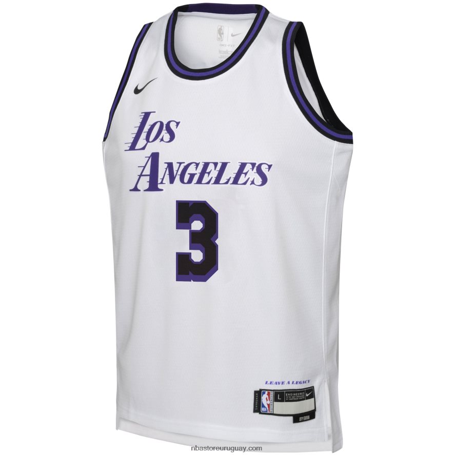 camiseta los angeles lakers anthony davis nike blanca swingman 6L080N18003 NBA