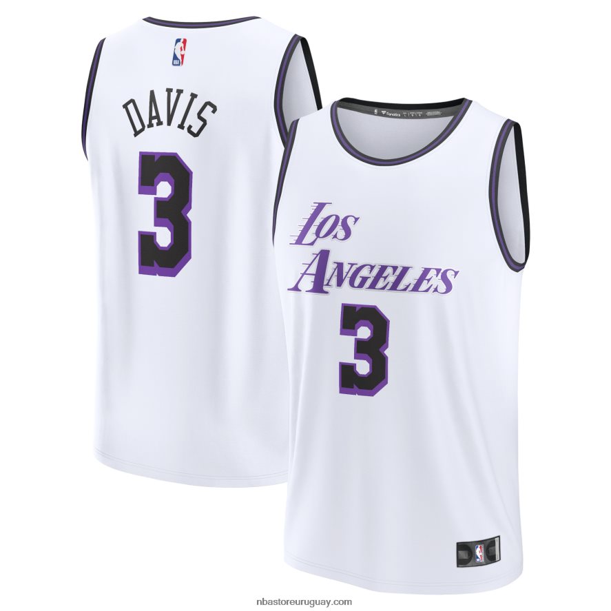 los angeles lakers anthony davis blanco fastbreak camiseta 6L080N17816 NBA