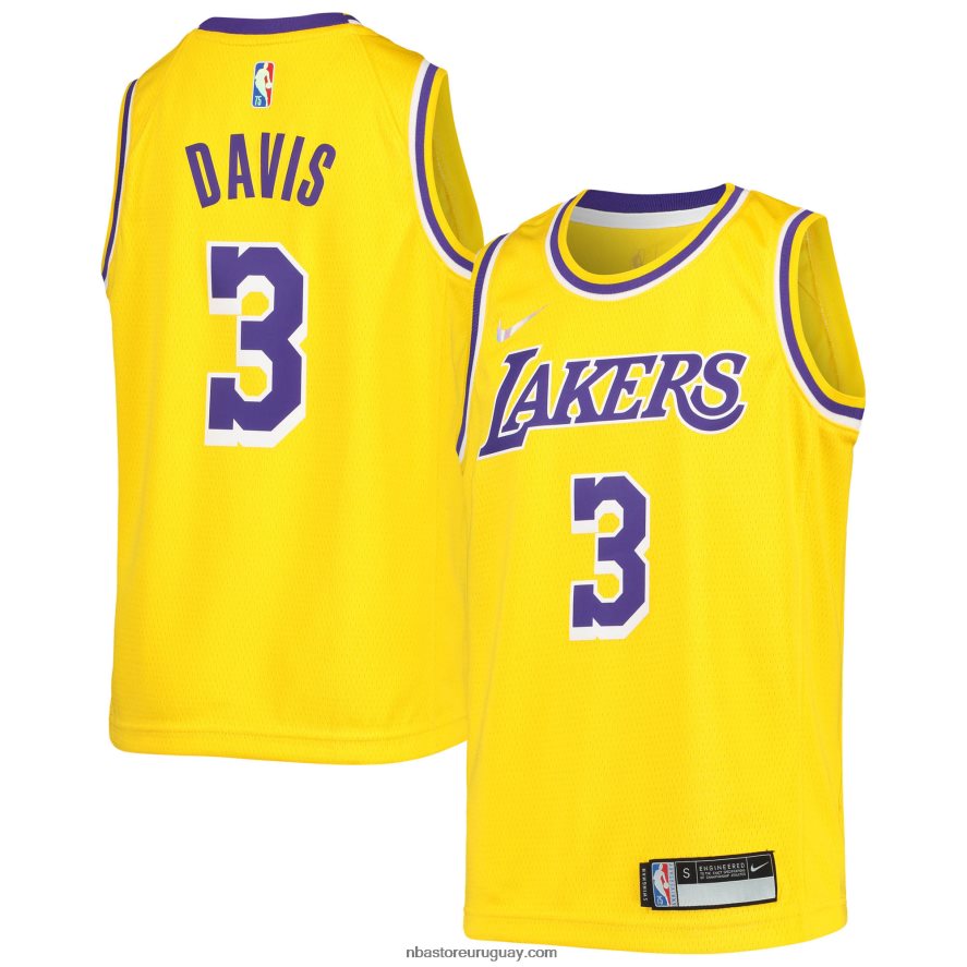 los angeles lakers anthony davis nike oro diamante swingman camiseta 6L080N17383 NBA