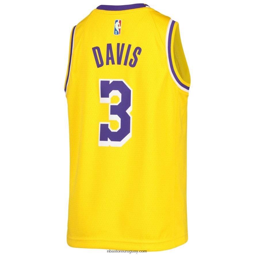 los angeles lakers anthony davis nike oro diamante swingman camiseta 6L080N17383 NBA