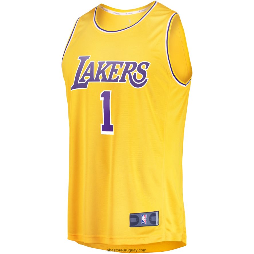 los angeles lakers d\'angelo russell oro fast break player jersey 6L080N16767 NBA