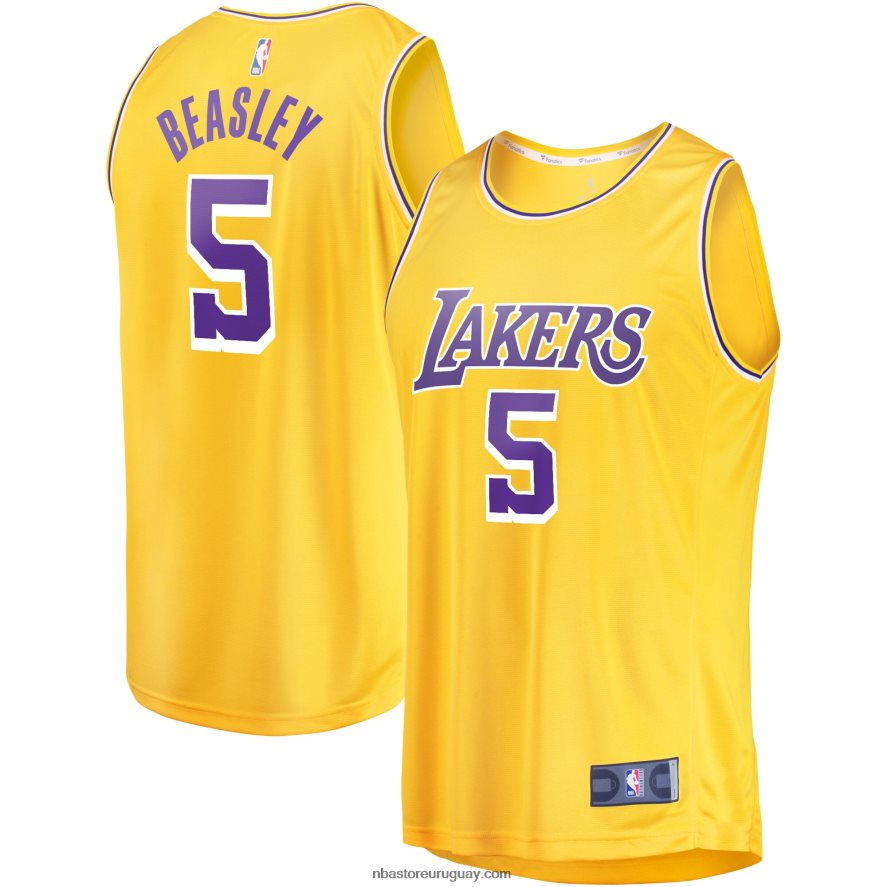 los angeles lakers malik beasley oro fast break player jersey 6L080N17597 NBA