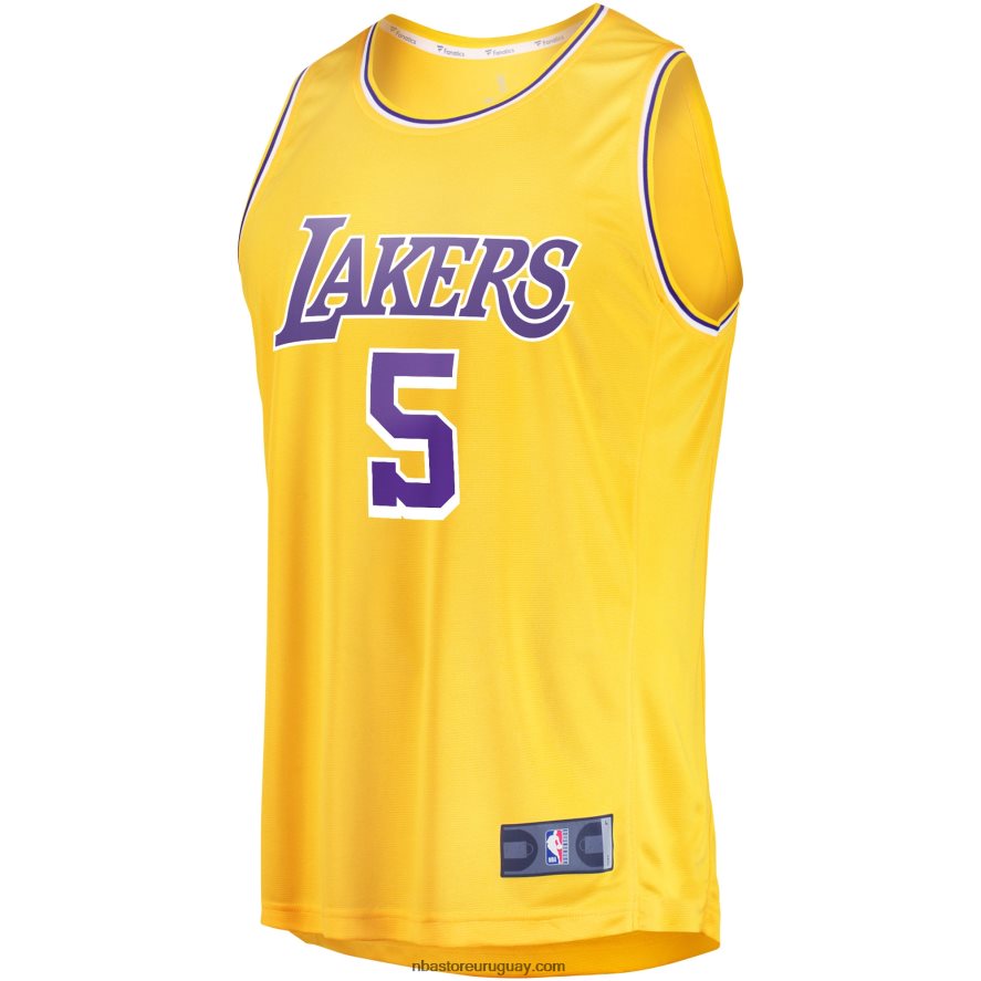 los angeles lakers malik beasley oro fast break player jersey 6L080N17597 NBA