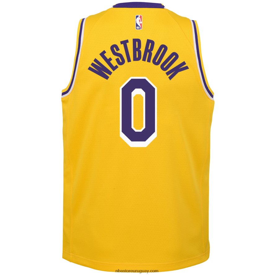 los angeles lakers russell westbrook nike oro swingman camiseta 6L080N18381 NBA