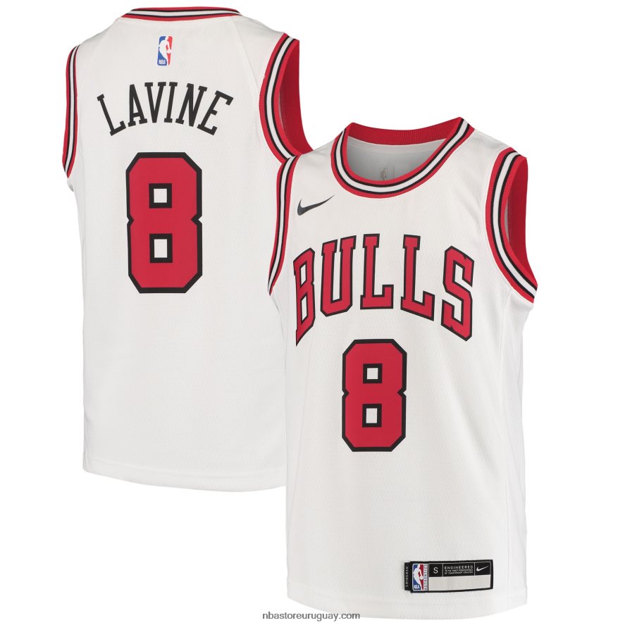 camiseta chicago bulls zach lavine nike blanca swingman 6L080N16816 NBA