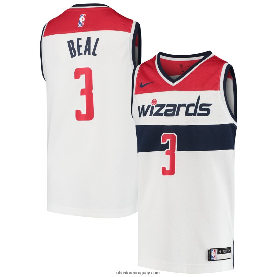 Camiseta Washington Wizards Bradley Beal Nike Blanco Swingman 6L080N18271 NBA