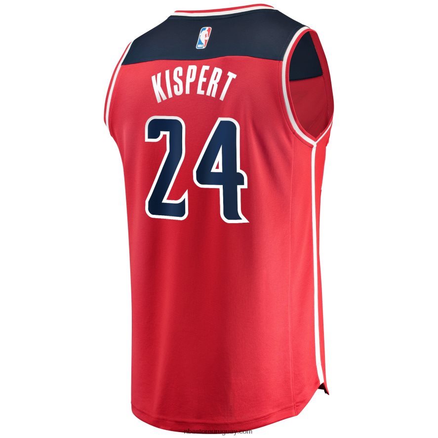 Washington Wizards Corey Kispert Red 2021 Draft Primera Ronda Pick Fast Break Replica Jersey 6L080N17903 NBA