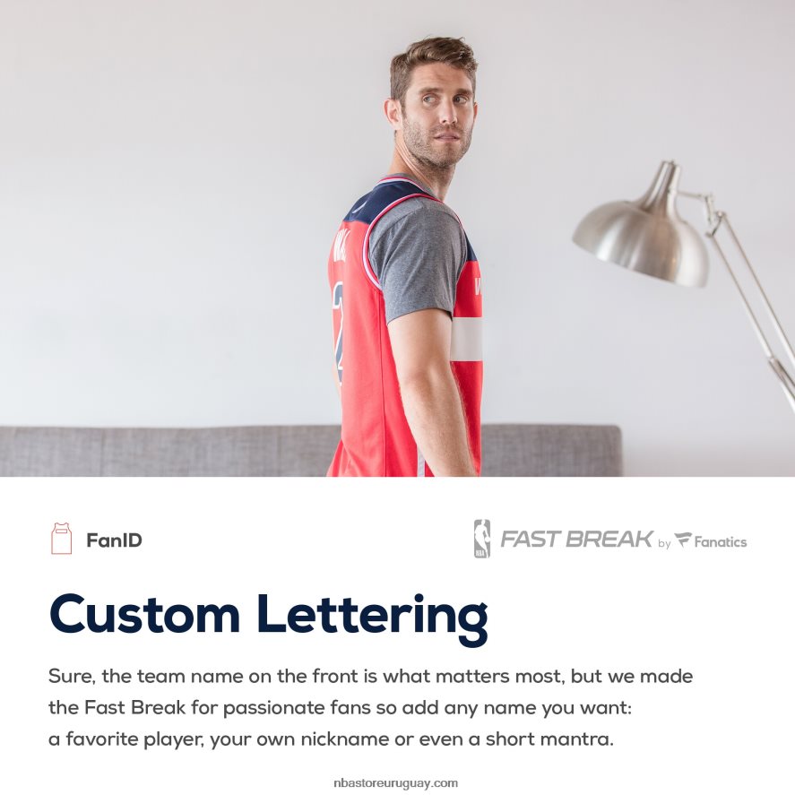 Washington Wizards Red Fast Break Réplica de camiseta personalizada 6L080N16995 NBA