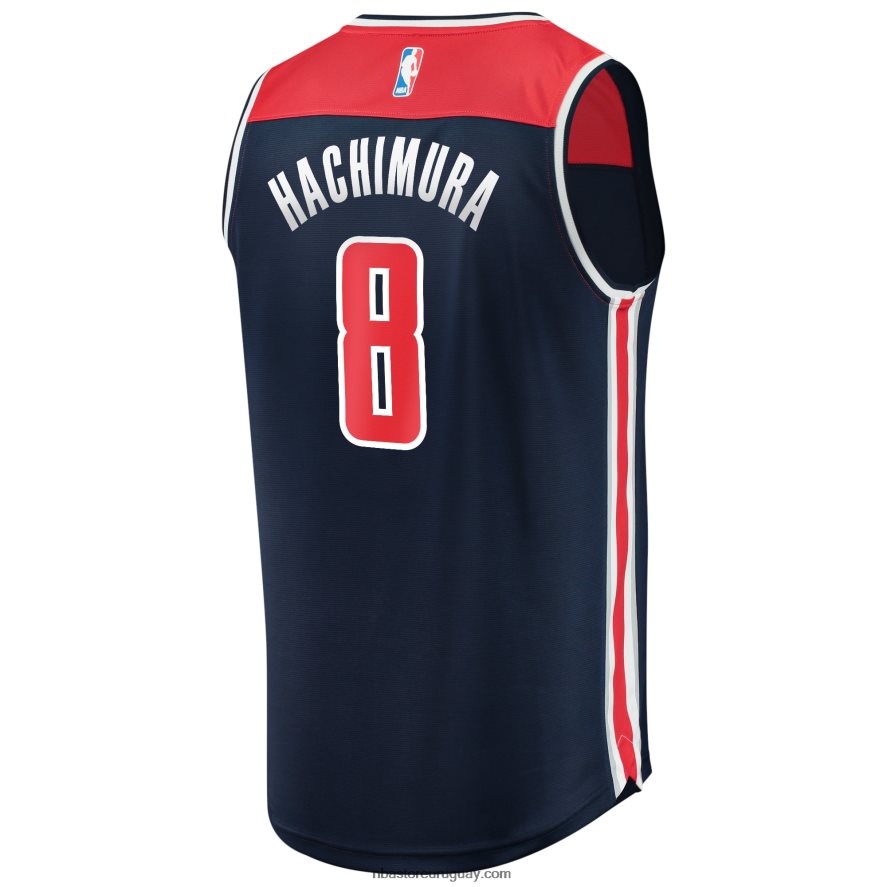 Washington Wizards Rui Hachimura Navy Fast Break Réplica playera del equipo 6L080N19346 NBA