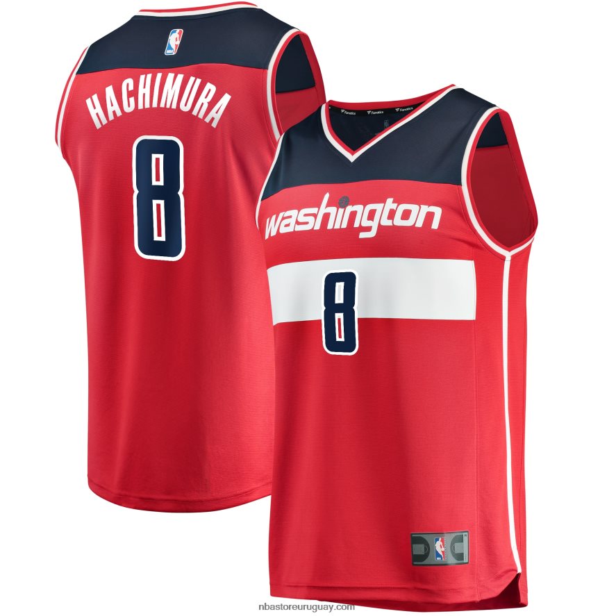 Washington Wizards Rui Hachimura Réplica roja Jersey Fast Break 6L080N19267 NBA