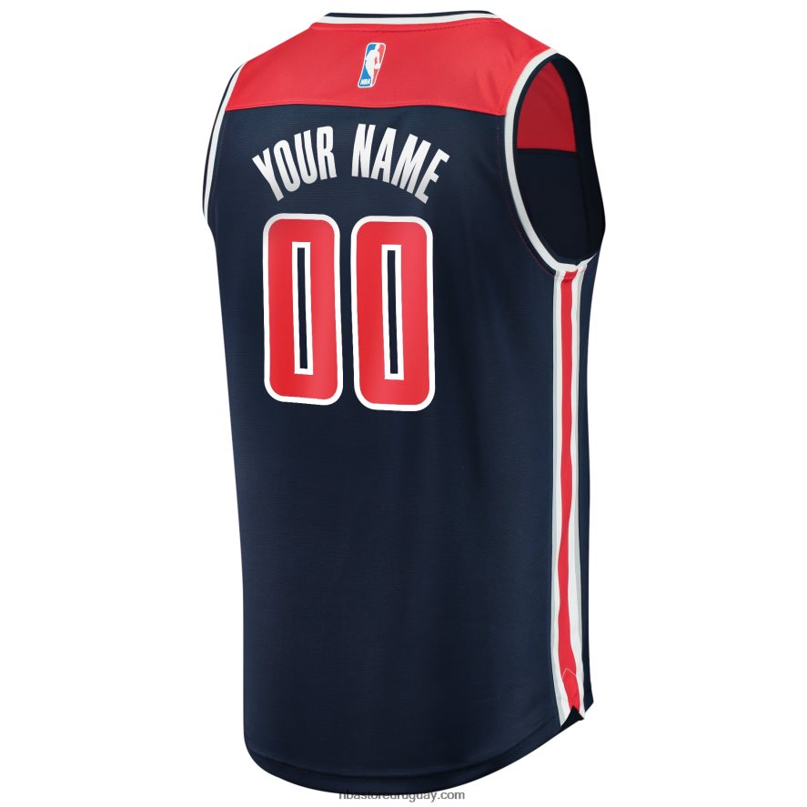 Washington Wizards azul marino Custom Fast Break Réplica Jersey 6L080N17456 NBA