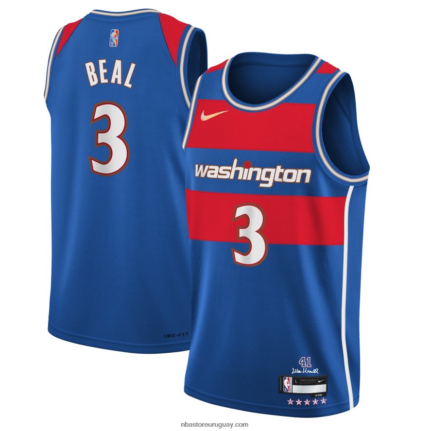 camiseta de los magos de washington bradley beal nike royal swingman 6L080N18100 NBA