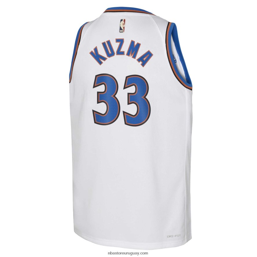 camiseta nike blanca swingman kyle kuzma de los magos de washington 6L080N17624 NBA