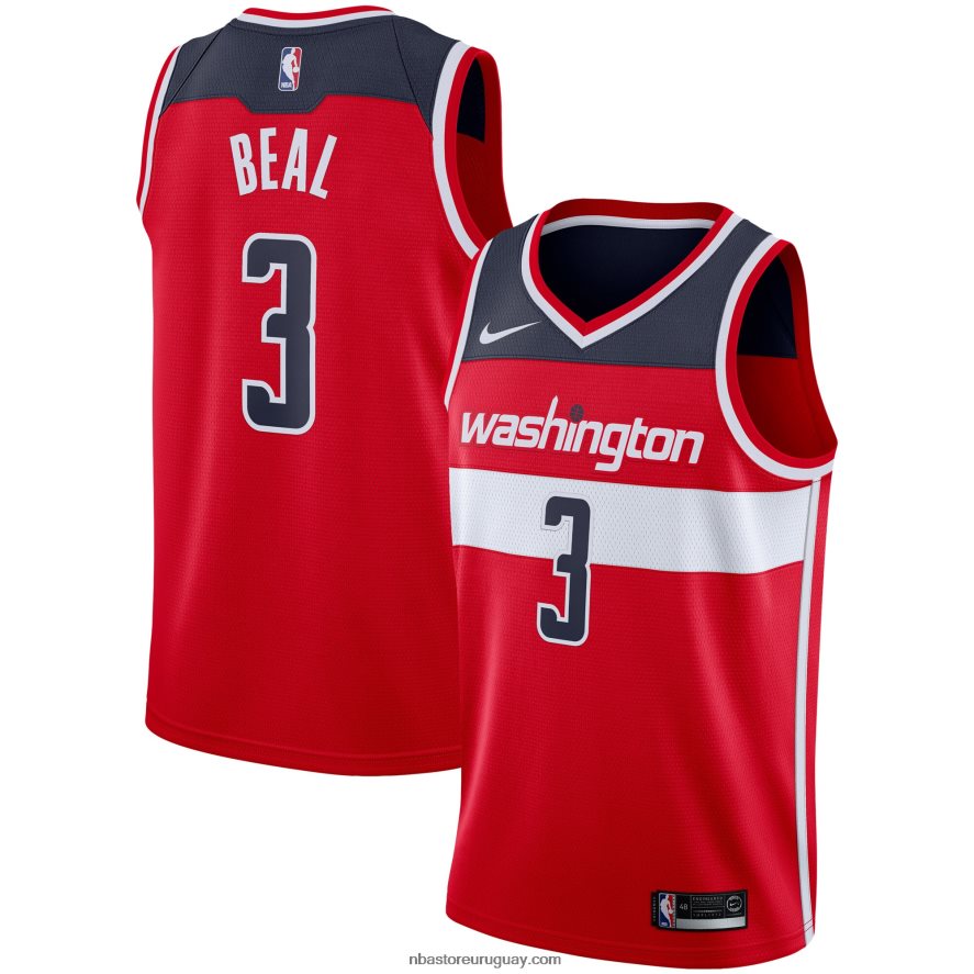 camiseta roja de los magos de washington bradley beal nike swingman 6L080N17495 NBA