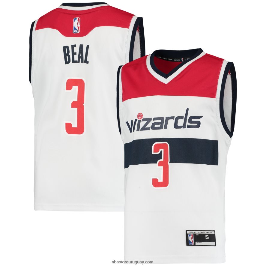 réplica de camiseta blanca de bradley beal de los magos de washington 6L080N17958 NBA