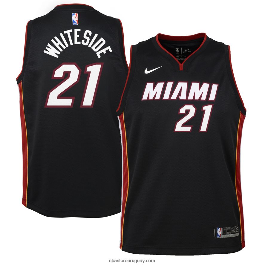 camiseta miami heat hassan whiteside nike negro swingman 6L080N19316 NBA