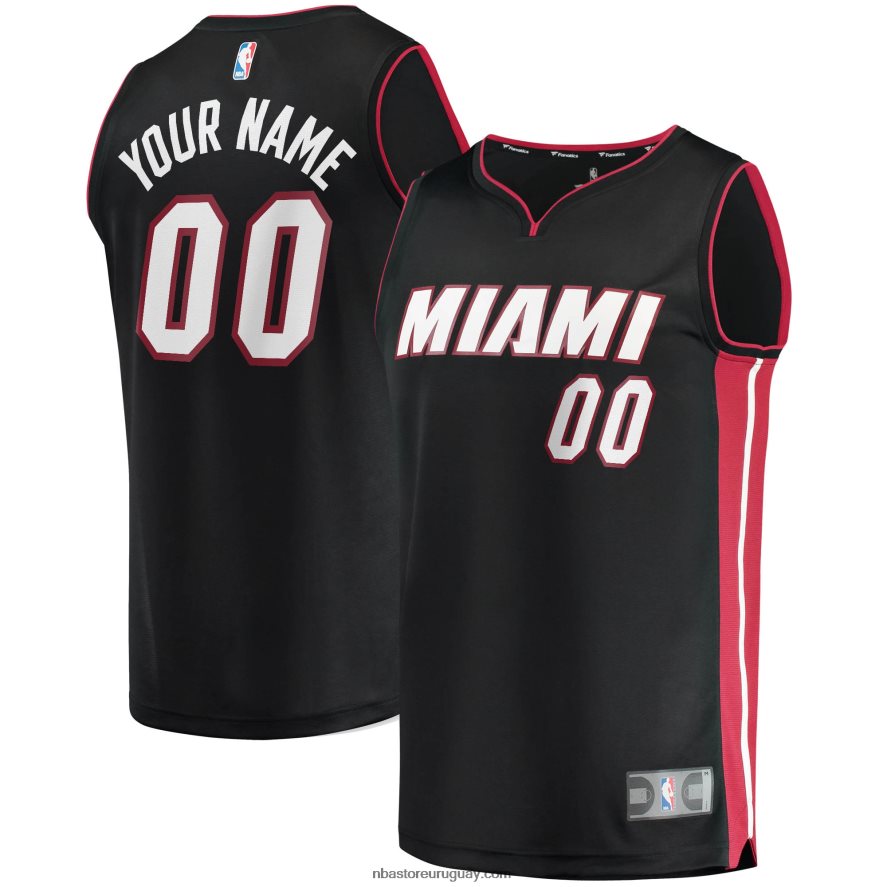 réplica de camiseta personalizada miami heat negra fast break 6L080N16783 NBA