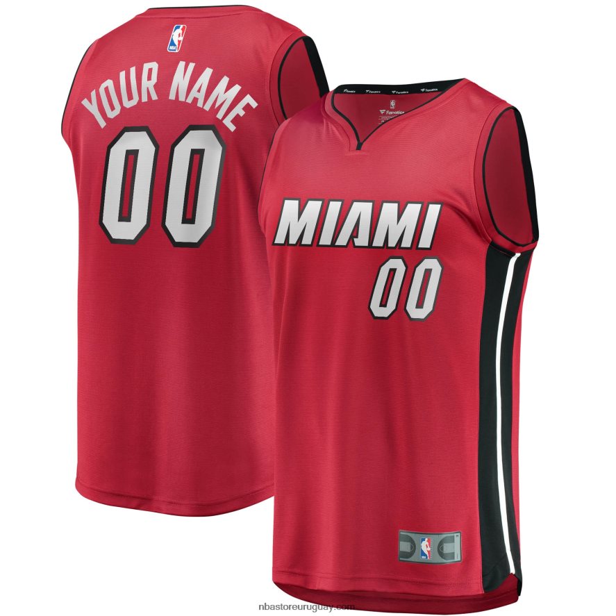 réplica de camiseta personalizada miami heat roja fast break 6L080N17180 NBA