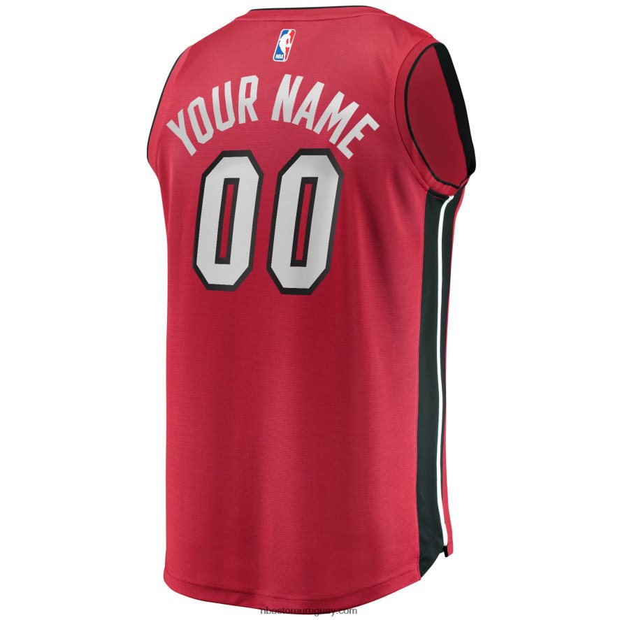 réplica de camiseta personalizada miami heat roja fast break 6L080N17180 NBA