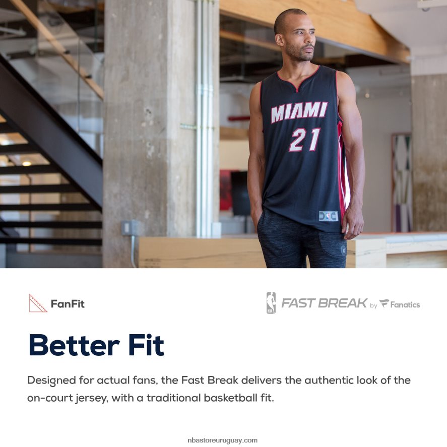 réplica de camiseta personalizada miami heat roja fast break 6L080N17180 NBA