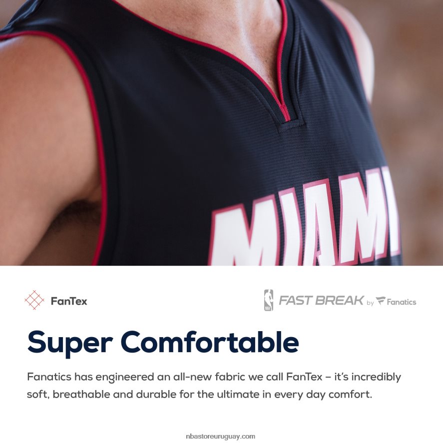 réplica de camiseta personalizada miami heat roja fast break 6L080N17180 NBA