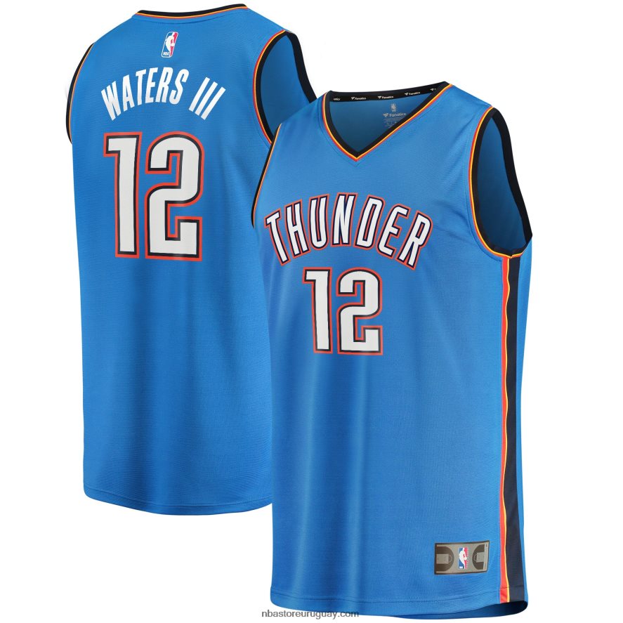 camiseta de jugador de oklahoma city thunder lindy waters iii azul fast break 6L080N17955 NBA