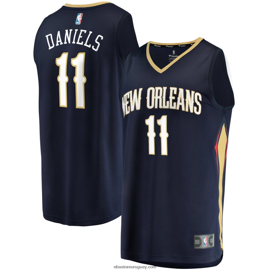 New Orleans Pelicans Dyson Daniels Draft de la Marina Primera Ronda Pick Fast Break Réplica Jersey 6L080N17616 NBA