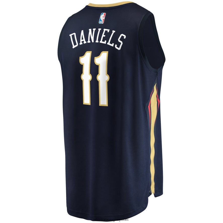 New Orleans Pelicans Dyson Daniels Draft de la Marina Primera Ronda Pick Fast Break Réplica Jersey 6L080N17616 NBA