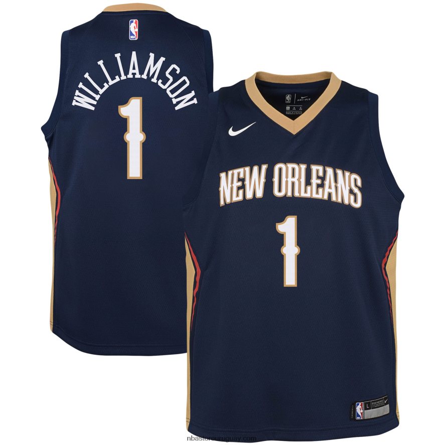 New Orleans Pelicans Zion Williamson Nike Azul Marino Swingman Jersey 6L080N17465 NBA